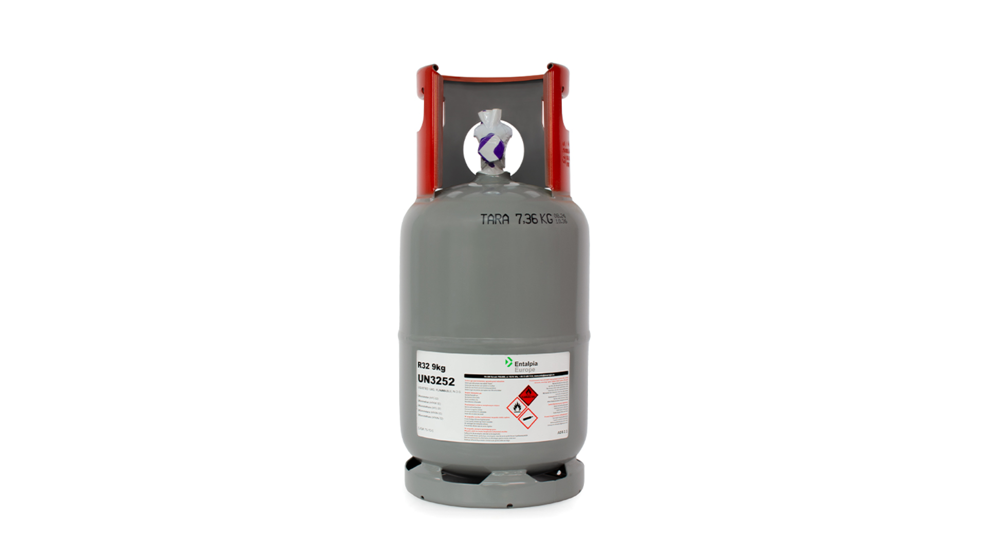 Bouteille chargée fluide frigorigène R32 9kg (12.5L)