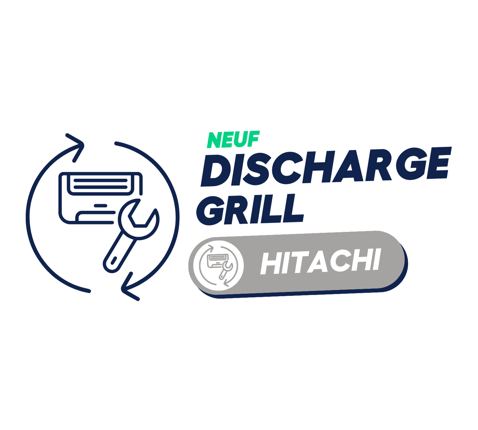 HITACHI - DISCHARGE GRILL HWRAC50WECA14 (neuf)