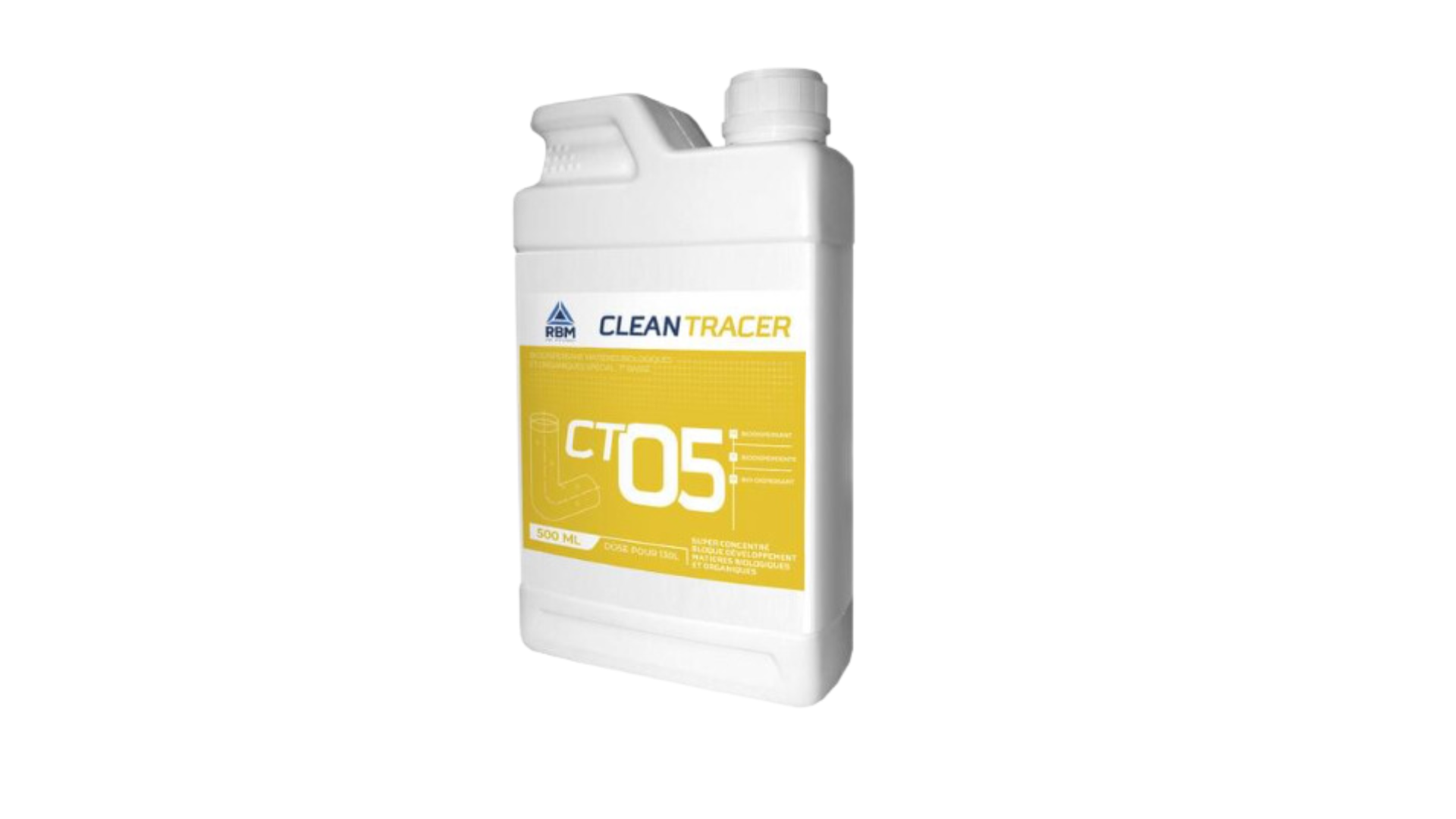 Clean Tracer CT05 Bio dispersant / Nettoyant réseaux, tuyauterie, canalisation - RBM