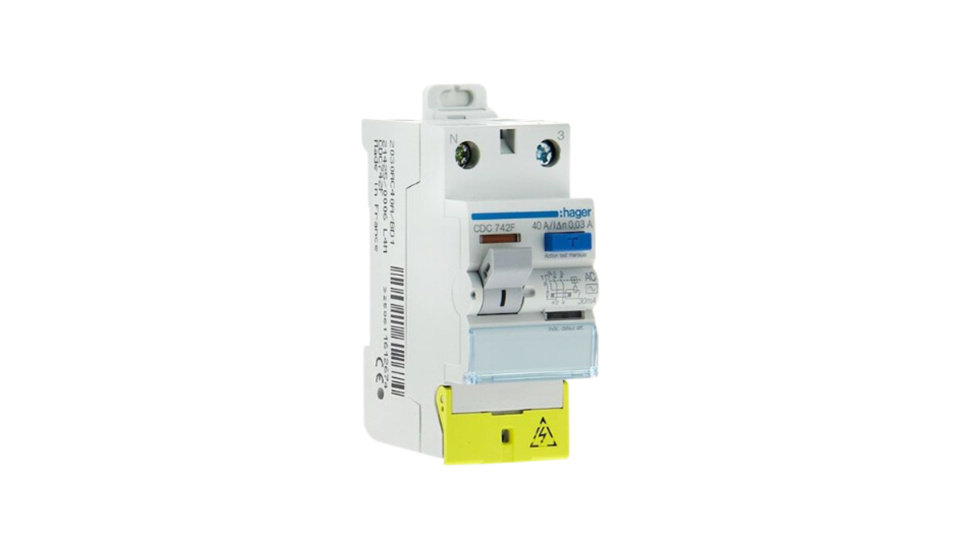 Interrupteur différentiel 40A 30mA type AC 230V - HAGER