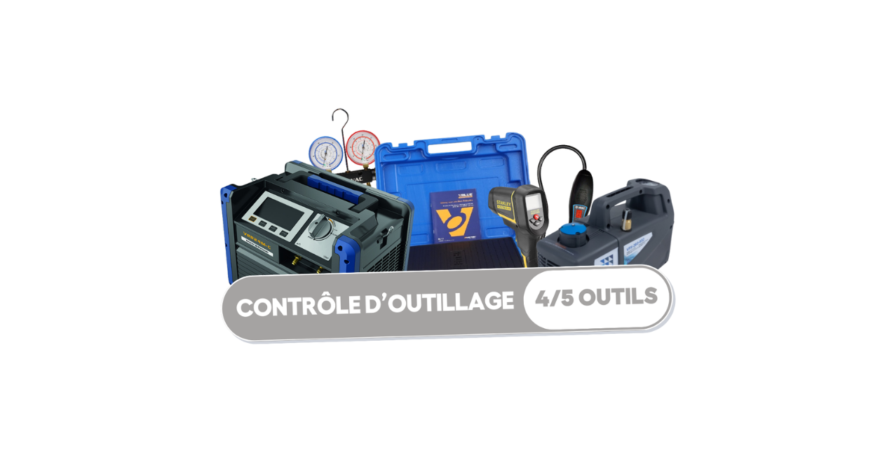 Forfait de vérification d'outillage frigoriste - 4/5 outils  (toutes marques)