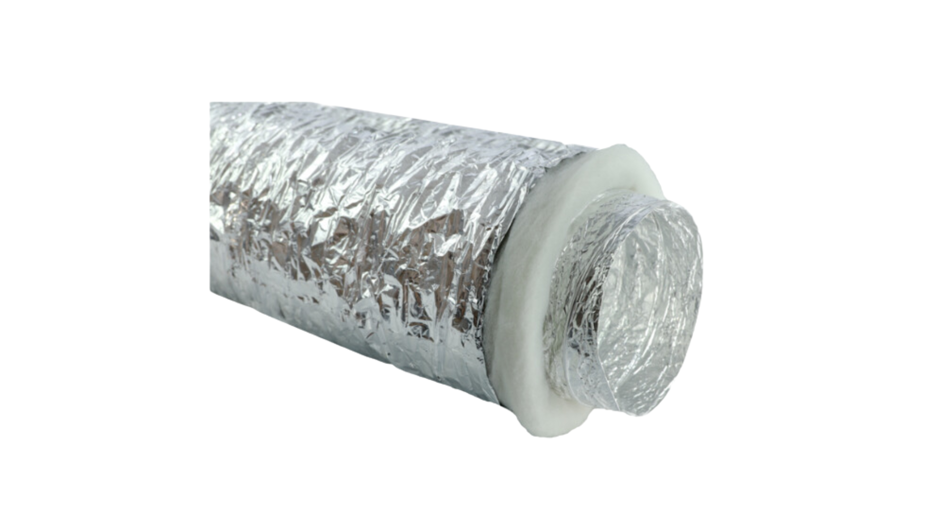 Gaine souple Aluminium - Epaisseur 50mm - Isolation Phonique Ouate M1/M1- Ø 203 mm - 1 x 10 m