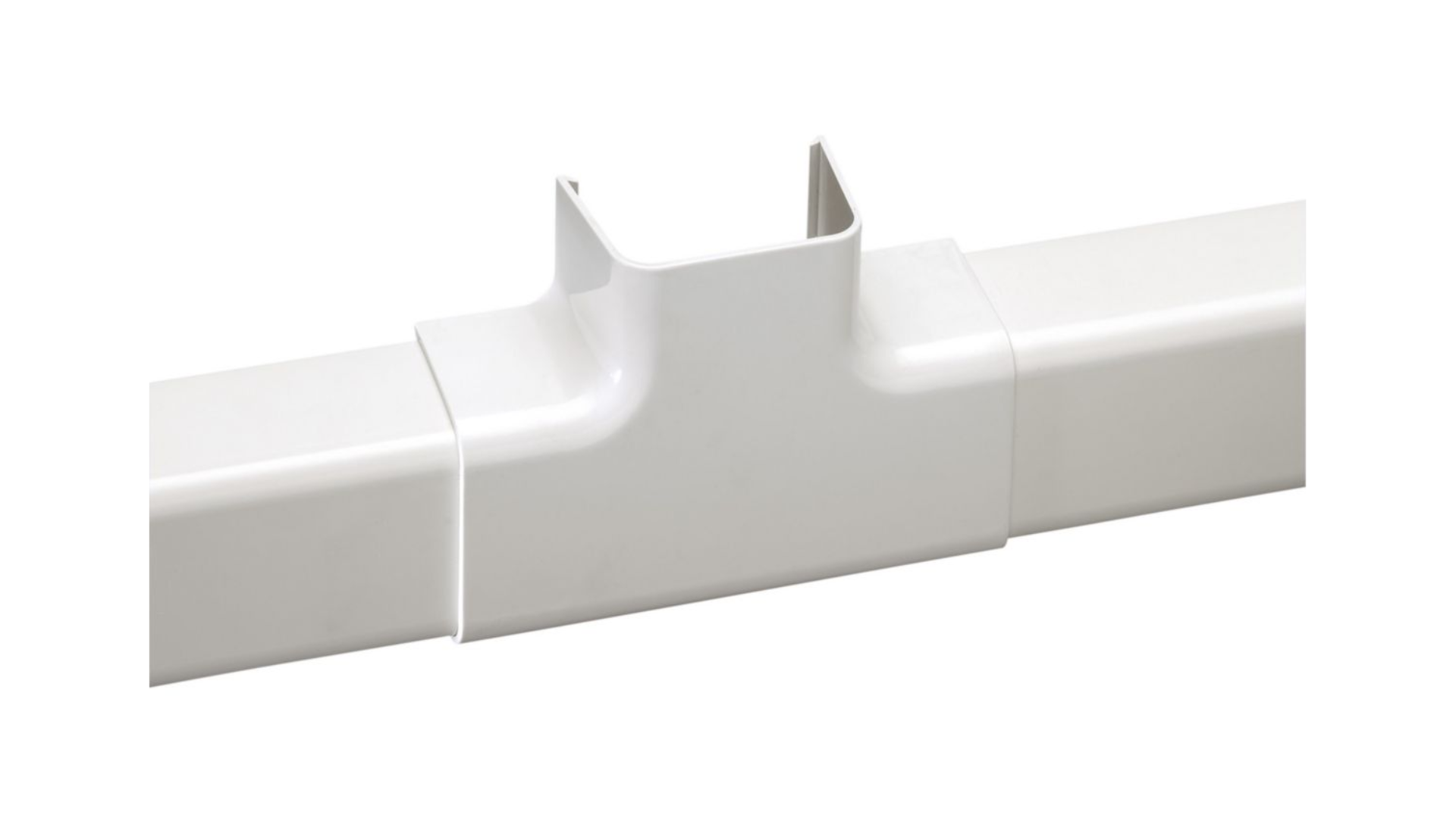 Té d'intersection pour goulotte 80x60 blanc (4pcs) - IMPERIALE
