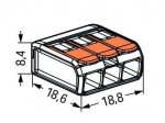 Borne de raccordement compact 3 conducteurs (50p) - WAGO