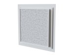 Collecteur de reprise d'air décoratif CONFORTWHITE pour plenum de 500x400 mm, avec enjoliveur en PVC rigide blanc satiné classé M1, de 700x600 mm - Filtre inclus. - BAILLINDUSTRIE