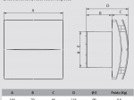 Ventilateur d’extraction design et silencieux 80 m³/h LSV100 - TEDDINGTON