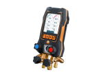 testo 558s kit Smart Vide - Manifold électronique avec sondes de température et de vide sans fil et jeu de 4 flexibles - TESTO