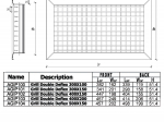 Grille de soufflage double déflexion 400x150mm- Blanc