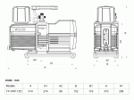 Pompe à vide double étage INVERTER 420 L/min - VALUE