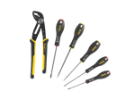 Pince multiprise à verrouillage 250mm + Tournevis éléctricien et Phillips (6pcs) - STANLEY / FATMAX