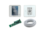 Pack Thermostats BluEZero (1) Think Radio Blancs (4) + Webserver Cloud Wifi + Câble bus - AIRZONE