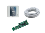 Pack Thermostats BluEZero Blancs (6) + Câble + Webserver Cloud Wifi - AIRZONE