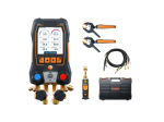 testo 558s kit Smart Vide - Manifold électronique intelligent avec sondes de température et de vide sans fil et jeu de 4 flexibles - TESTO