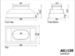 Plénum de soufflage ABS 300x150 - 1 piquage  Ø160mm