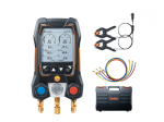 KIT - Testo 550s kit Basic avec jeu de flexibles - Manifold électronique intelligent avec sondes de température filaire à pince et jeu de 3 flexibles - TESTO