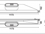 Kit grille linéaire multi-fentes 1135x80 mm + Plenum de soufflage linéaire ABS 1135 mm piquage 250mm