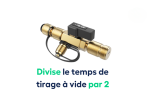 Démonte Schrader sous pression avec vanne de récupération - 1/4' et 5/16'' TF-VCR1 - VALUE