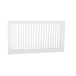 Grille de soufflage double déflexion 400x200mm- Blanc