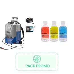 Pack Malin - Nettoyeur à pression EVOCLEAN +  Lot de 3 produits nettoyants puissants (Evo, Acid, Alkaline) - LINSTRUMENT