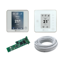 Pack Thermostats BluEZero (1) Think Radio Blancs (3) + Webserver Cloud Wifi + Câble bus - AIRZONE