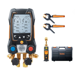 KIT - Testo 557s  Kit Smart Vide - Manifold électronique intelligent avec sondes de vide et température à pince sans filet - TESTO