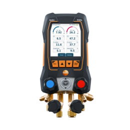 testo 558s - Manifold électronique avec bloc de vannes à 4 voies et écran tactile intuitif - TESTO