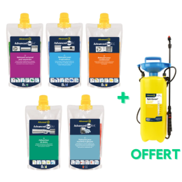 Pack malin - 5 Gels Advanced achetés = 1 Hydrosprayer OFFERT - ADVANCED