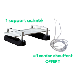 Pack malin - 1 Support de pompe à chaleur acheté =  1 cordon chauffant de 2 mètres OFFERT - BIG FOOT SYSTEMS /  TEDDINGTON