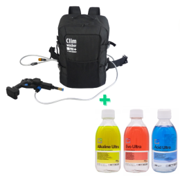 Pack Malin - Climwasher Pro + Lot de 3 produits nettoyants puissants (Evo, Acid, Alkaline) - LINSTRUMENT