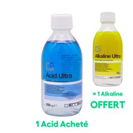 1 ACID ULTRA acheté = 1 ALKALINE ULTRA offert ! Nettoyant puissant pour condenseur - Anti corrosion et calcaire (Flacon 250ml ) - LINSTRUMENT