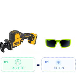 Pack malin - 1 Scie sabre Compacte XR 12V  achetée = 1 Lunette de protection OFFERTE - DEWALT / UNILITE