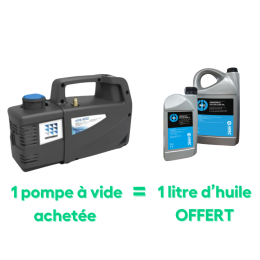 Pack malin - 1 Pompe à vide double étage R32, 282 L/min achetée = 1L d'huile pour pompe à vide universelle offert - LINSTRUMENT / JAVAC