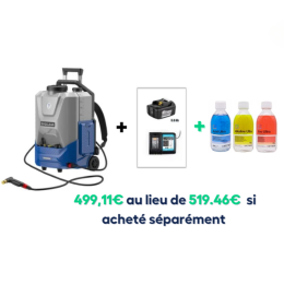 Pack Malin - Nettoyeur à pression EVOCLEAN +  Lot de 3 produits nettoyants puissants (Evo, Acid, Alkaline) - LINSTRUMENT