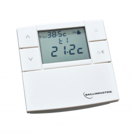 Thermostat digital filaire 3V blanc - BAILLINDUSTRIE