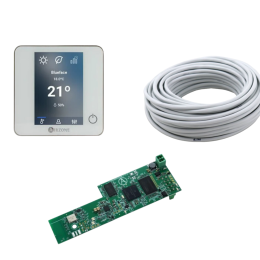 Pack Thermostats BluEZero Blancs (6) + Câble + Webserver Cloud Wifi - AIRZONE