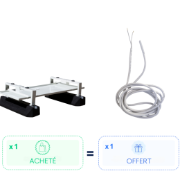 Pack malin - 1 Support de pompe à chaleur acheté =  1 cordon chauffant de 2 mètres OFFERT - BIG FOOT SYSTEMS /  TEDDINGTON